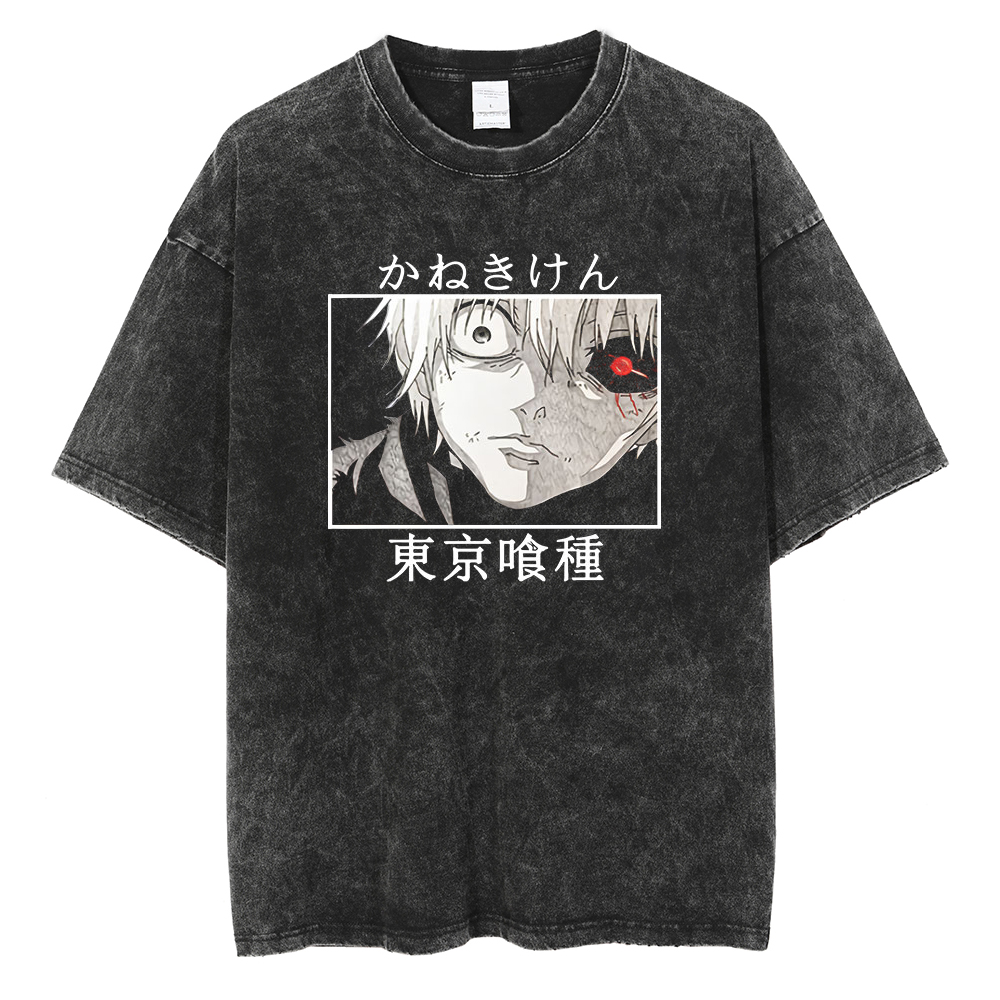 Face Wash Mens - 2026 summer Anime Tokyo Ghoul Oversized