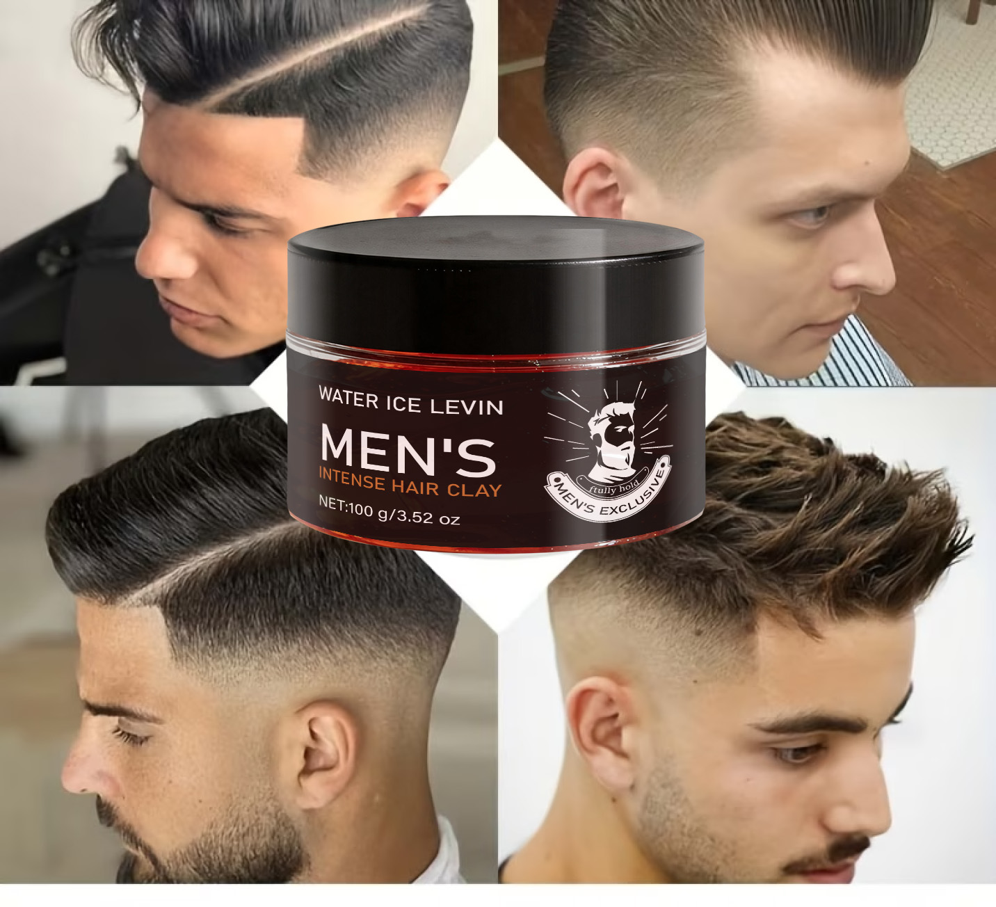 Pomade Hair Clay - Men's Firm Hold Hair Clay with