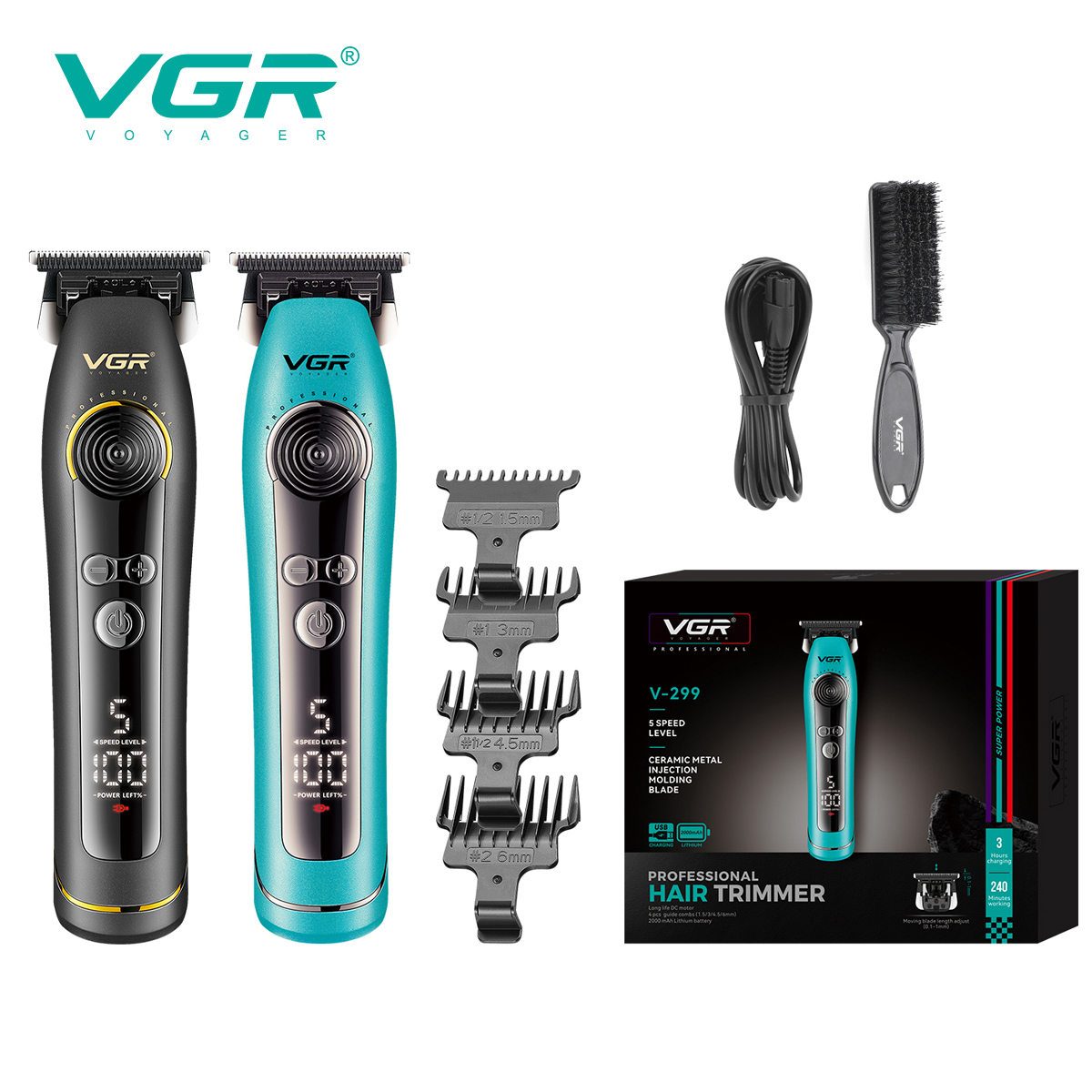 Men'S Grooming Oil - VGR electric hair clipper with 9000