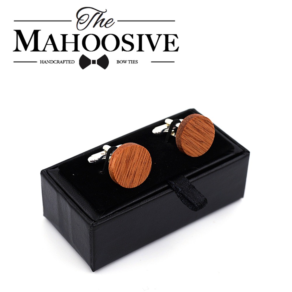Mens Grooming Box - MAHOOSIVE Wooden Cufflinks Wedding Groom Anchor
