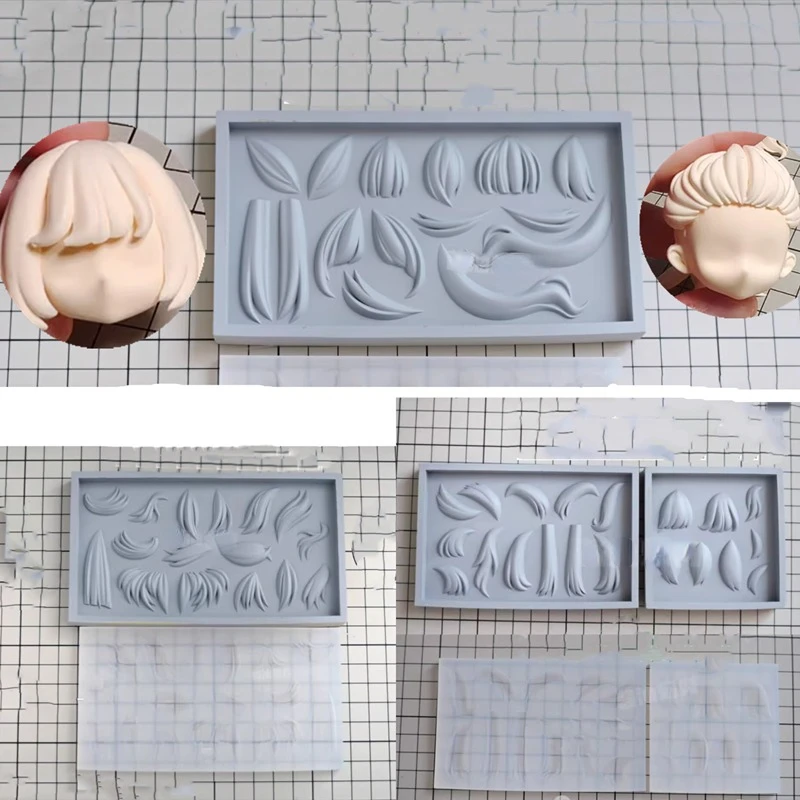 Pomade Hair Clay - Hair Silicone Mold 3d Face Decoration
