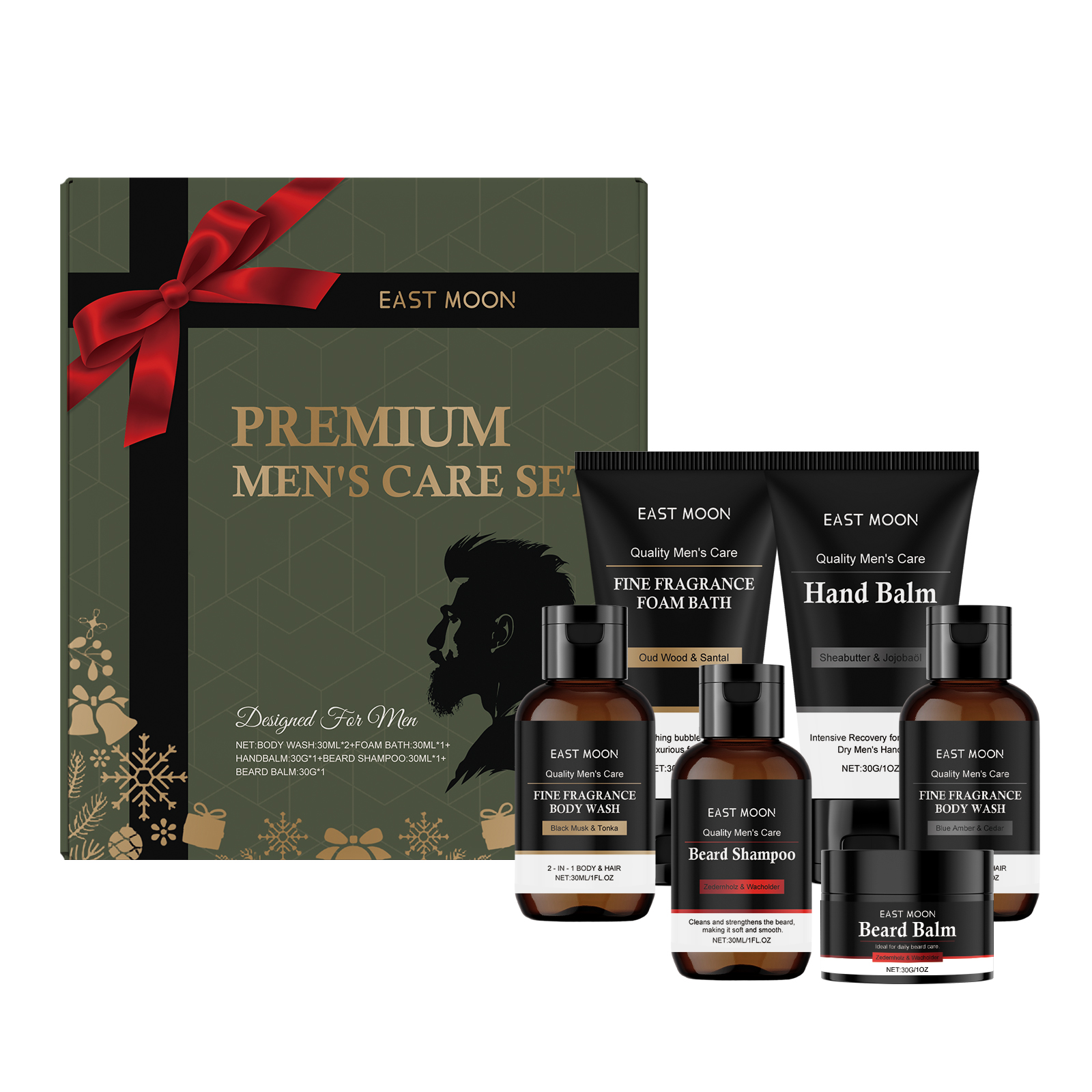 Face Wash Mens - Men's Personal Care Set Beard Shampoo
