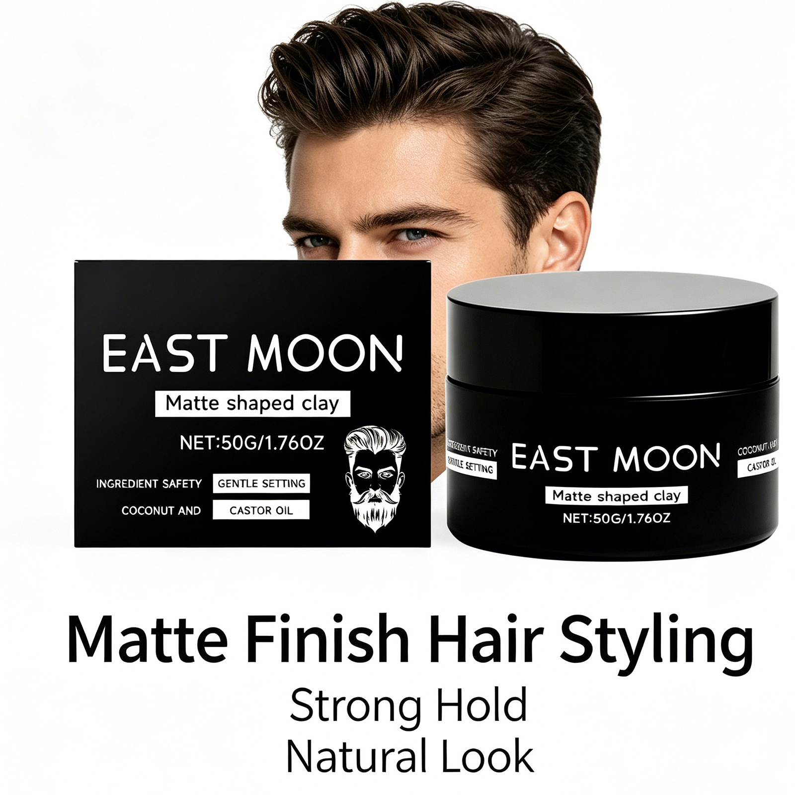 Pomade Hair Clay - Men Matte Shaped Clay Hair Styling