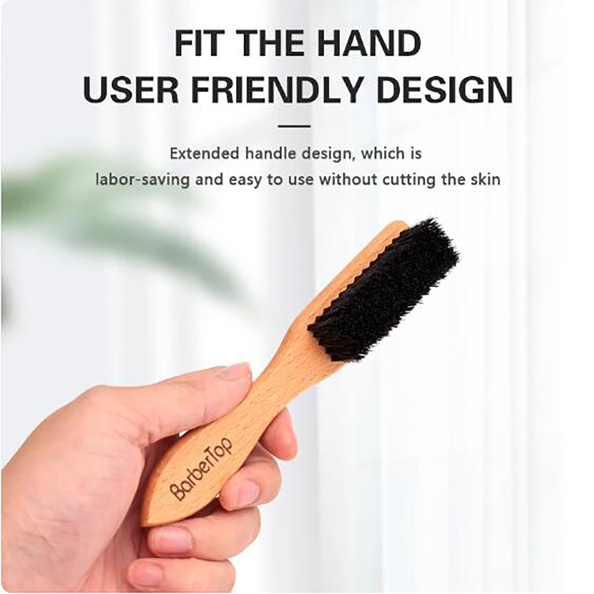 Barbershop Wooden Handle Boar  - Grooming Men'S Hair recension och pris