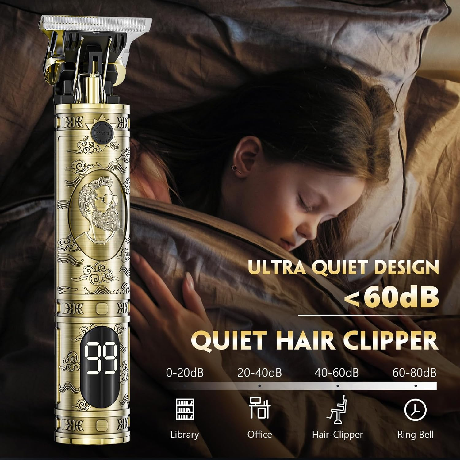 Cordless Professional Hair Cli - Men'S Grooming Barbershop recension och pris