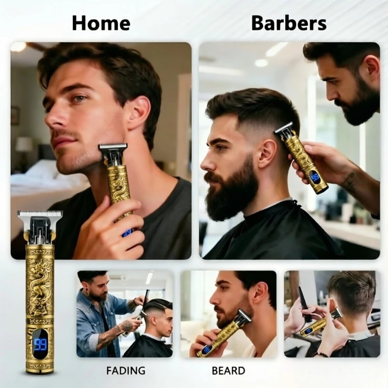 T9 Electric Beard Trimmer Cord - Men'S Grooming Oil recension och pris