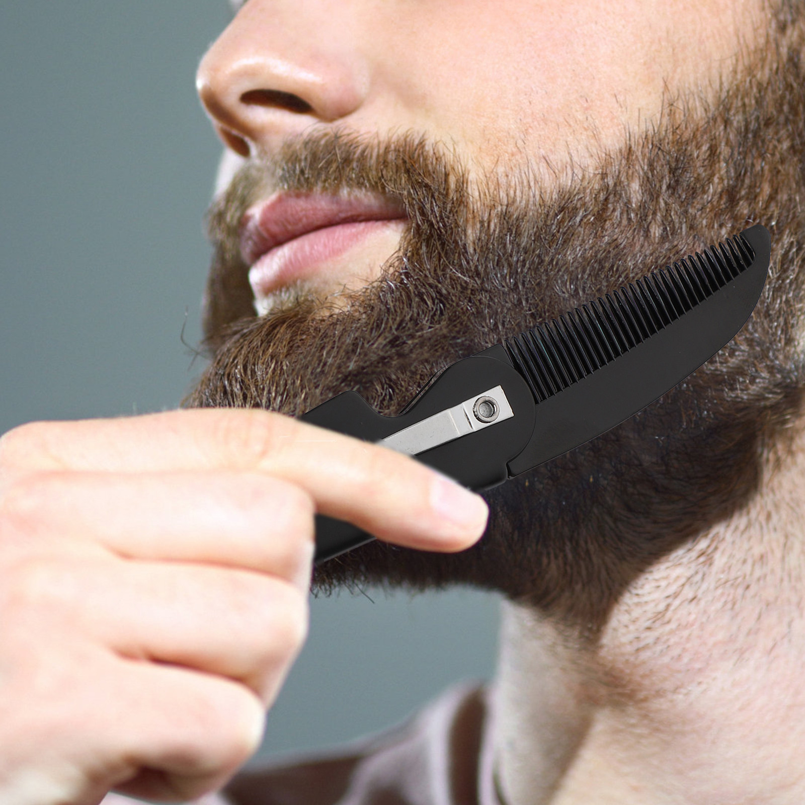 4Pcs Beard Comb Folding Pocket - Grooming Men'S Hair recension och pris
