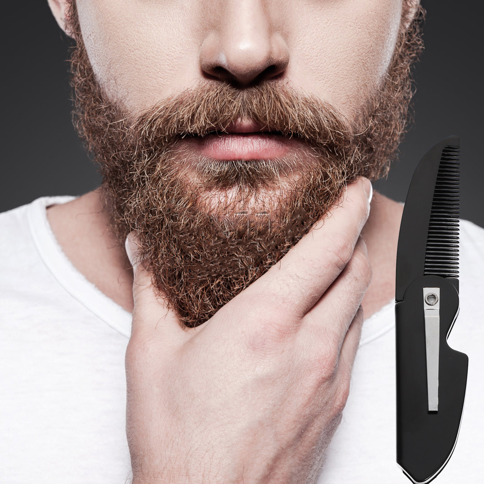 4Pcs Beard Comb Folding Pocket - Grooming Men'S Hair recension och pris