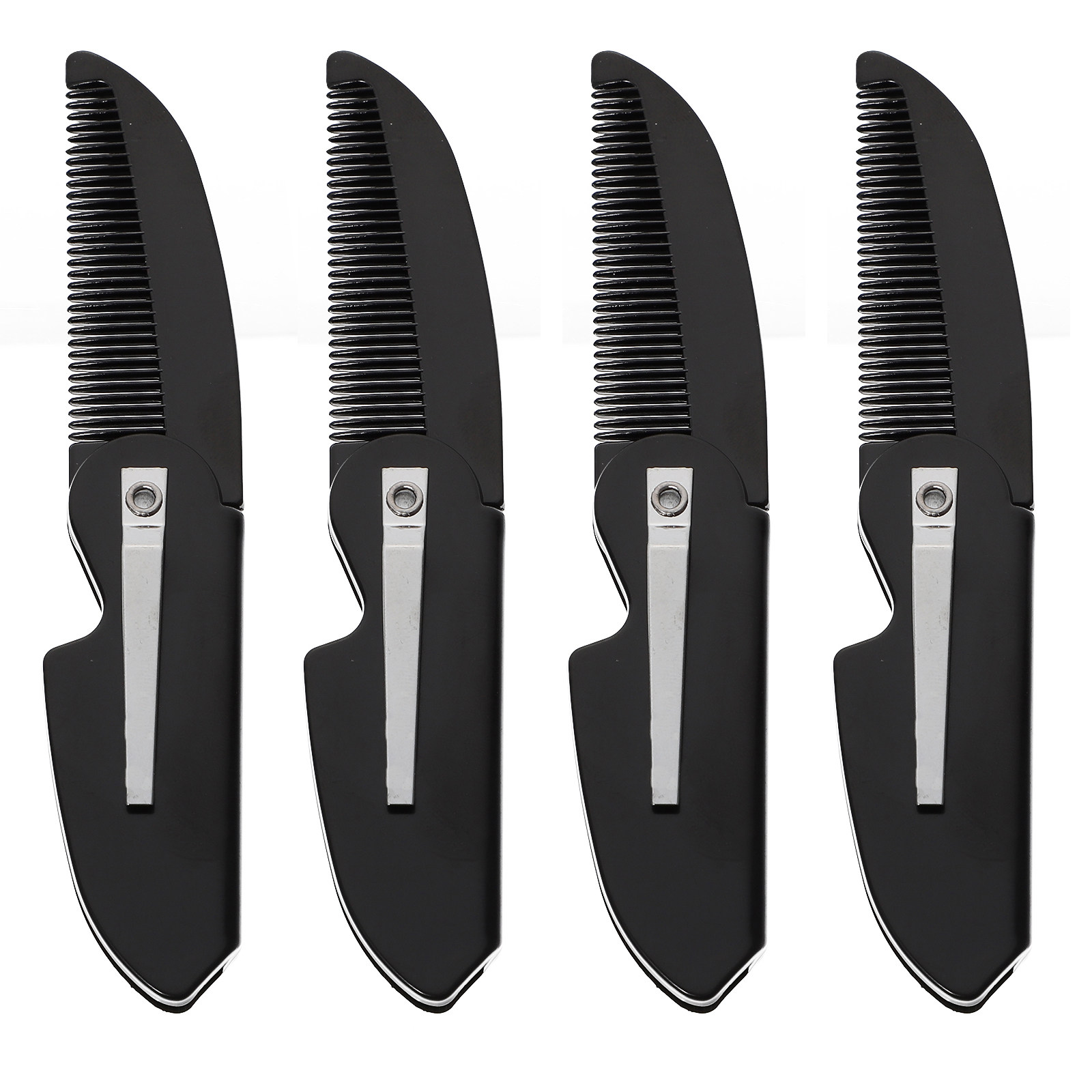4Pcs Beard Comb Folding Pocket - Grooming Men'S Hair recension och pris
