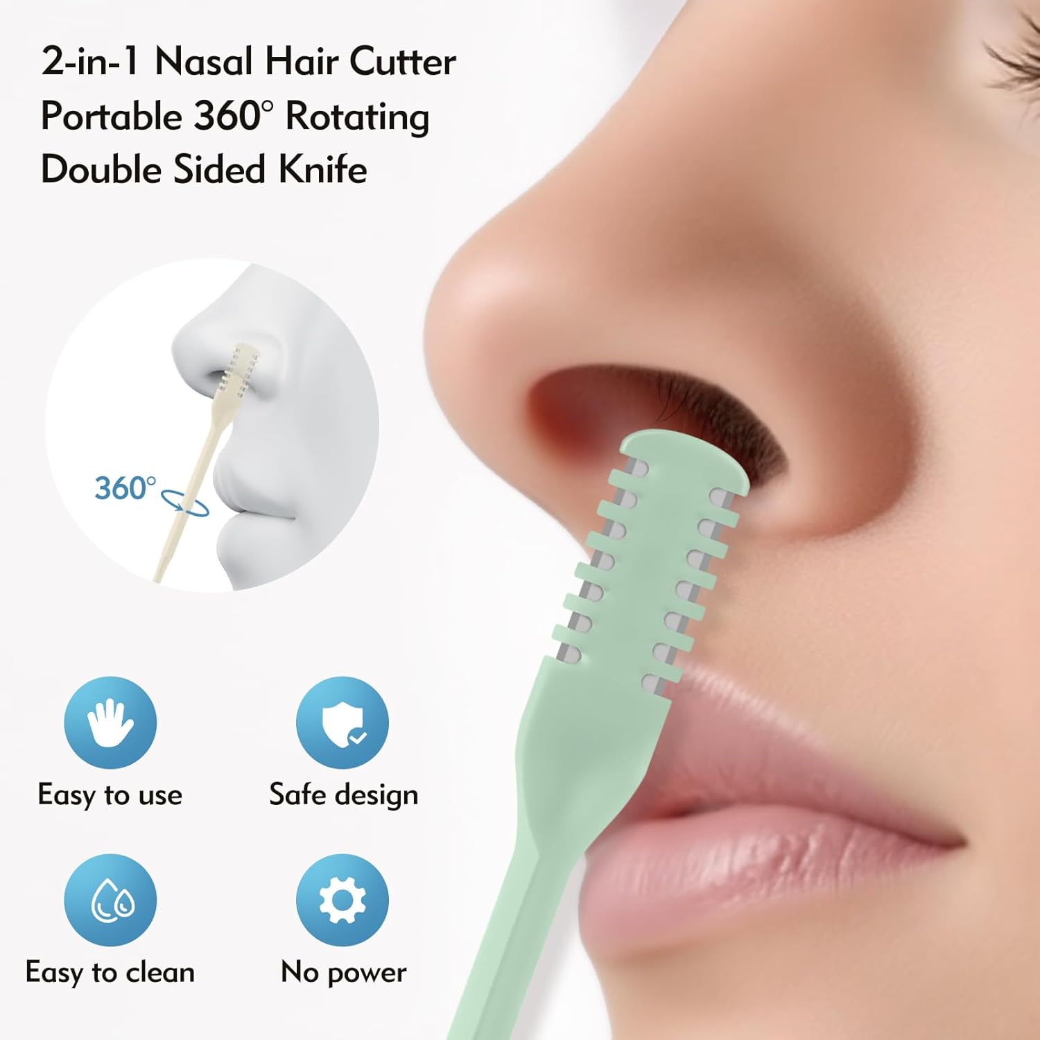 5/20/50Pcs 2-in-1 Nasal Cutter - Grooming Men'S Hair recension och pris