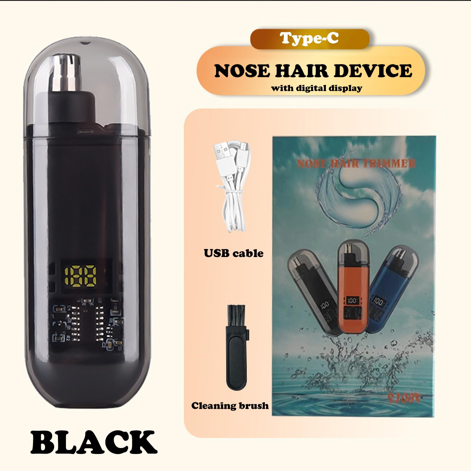 Nose Ear Hair Trimmer USB Rech - Grooming Men'S Hair recension och pris
