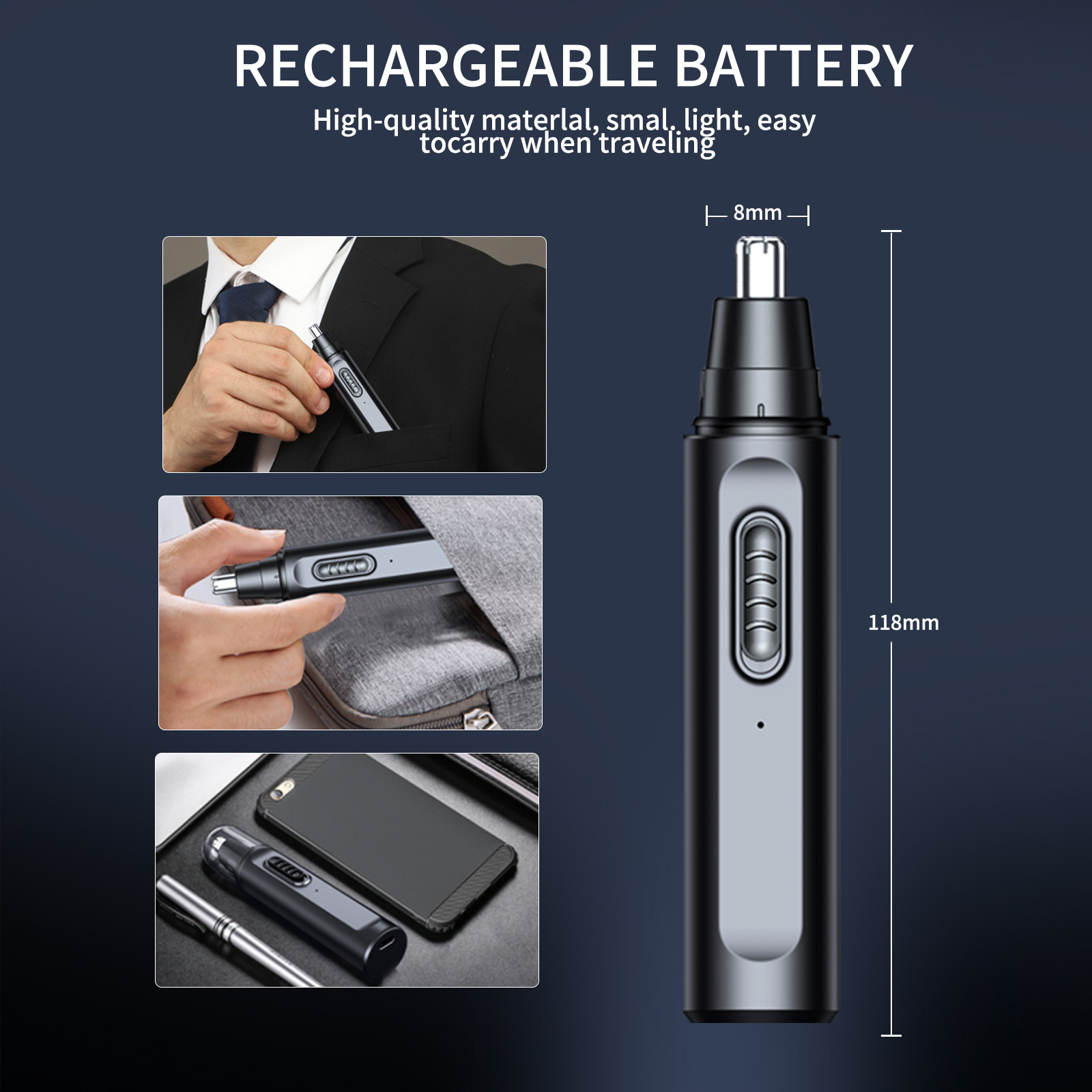 Nose Hair Trimmer for Men Elec - Men'S Grooming Clippers recension och pris