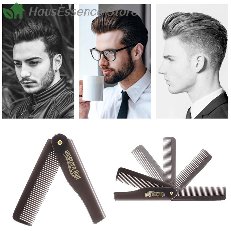※Portable Foldable Pocket Comb - Men'S Grooming Oil recension och pris