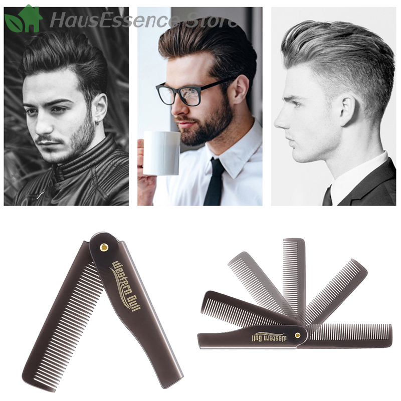 ※Portable Foldable Pocket Comb - Men'S Grooming Oil recension och pris