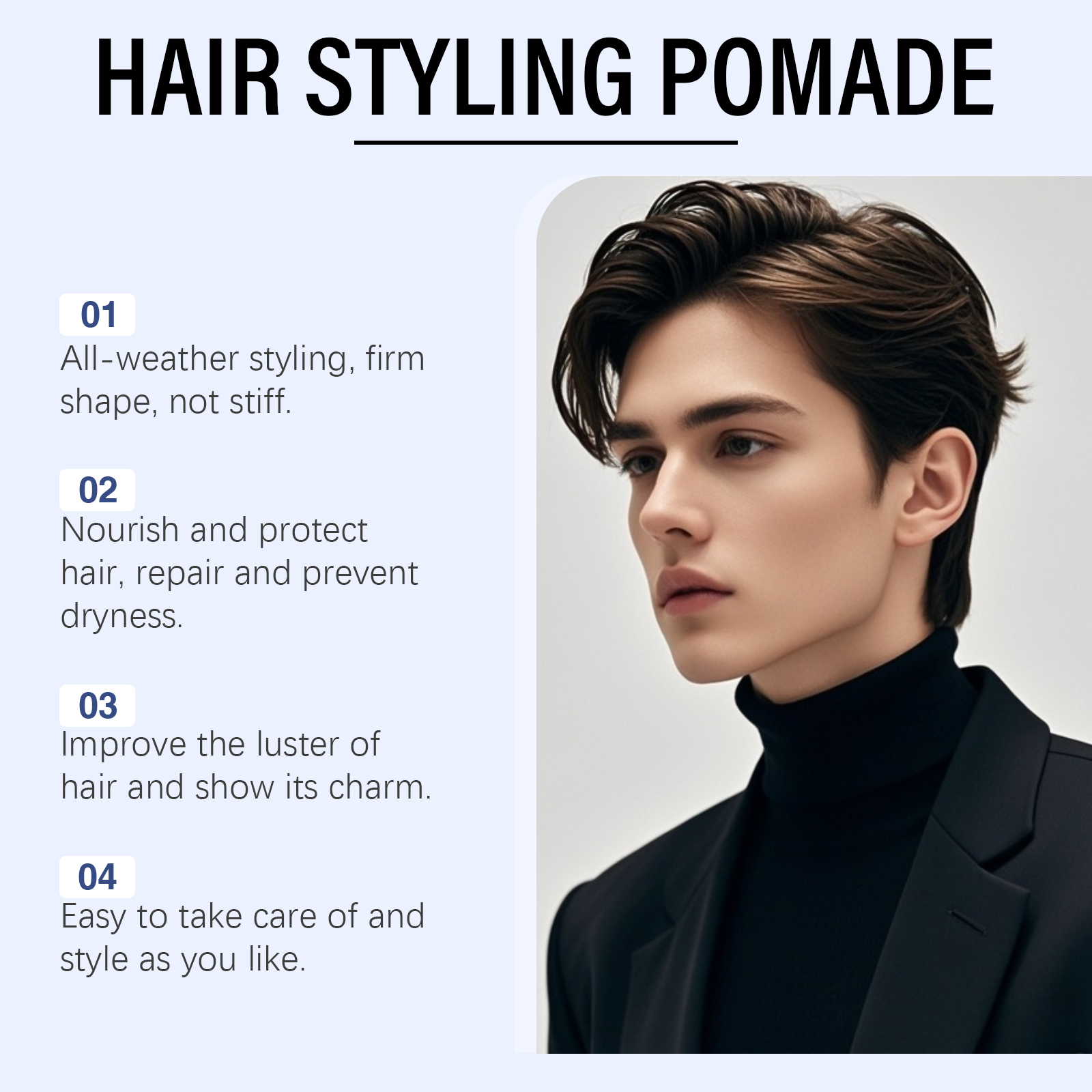 Mens Hair Clay Strong Hold Mat - Pomade Hair Clay recension och pris