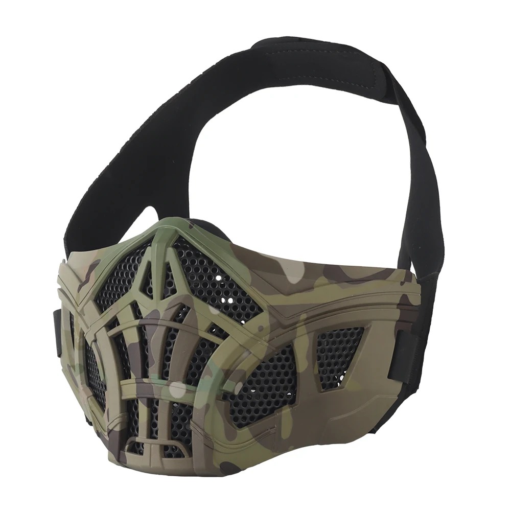 Tactical Airsoft Half Face Mas - Face Wash Mens recension och pris