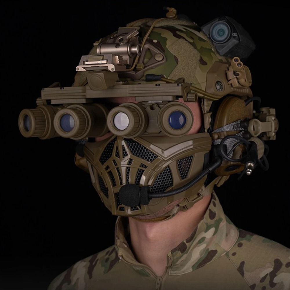 Tactical Airsoft Half Face Mas - Face Wash Mens recension och pris
