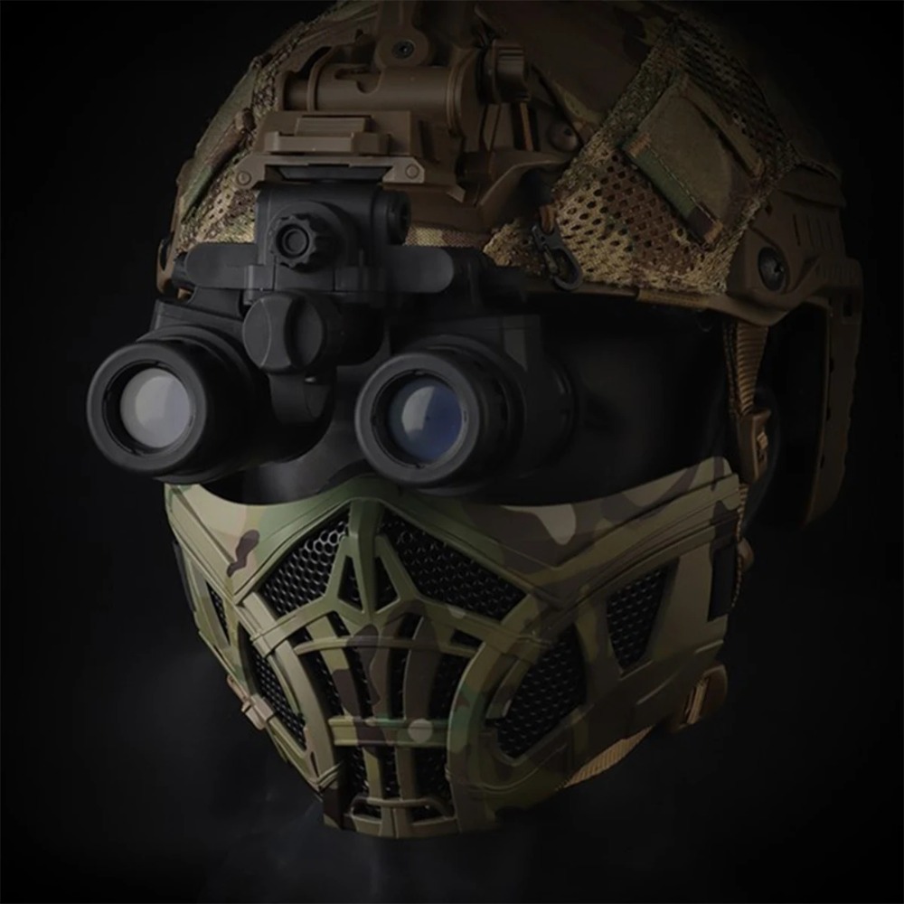 Tactical Airsoft Half Face Mas - Face Wash Mens recension och pris