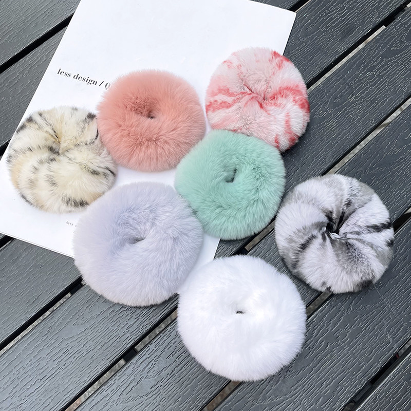 Rex Rabbit Fur Hair Scrunchies - Men'S Grooming Tape recension och pris