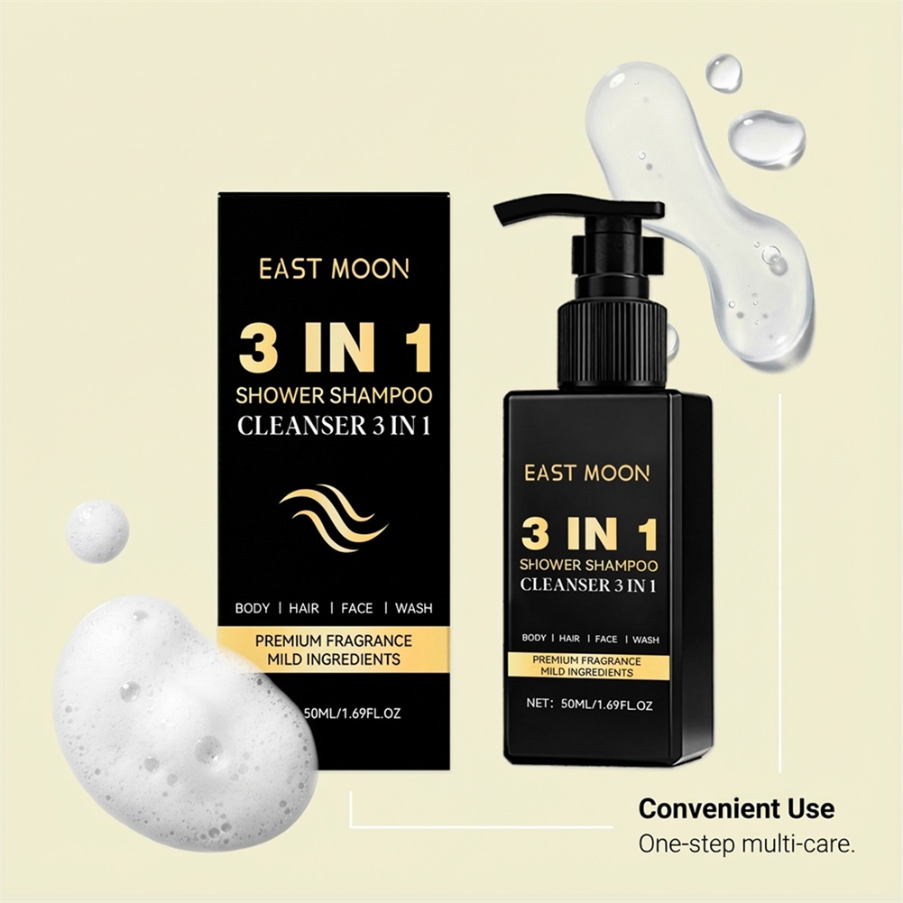 50ml 3 In 1 Shampoo Face Clean - Face Wash Mens recension och pris