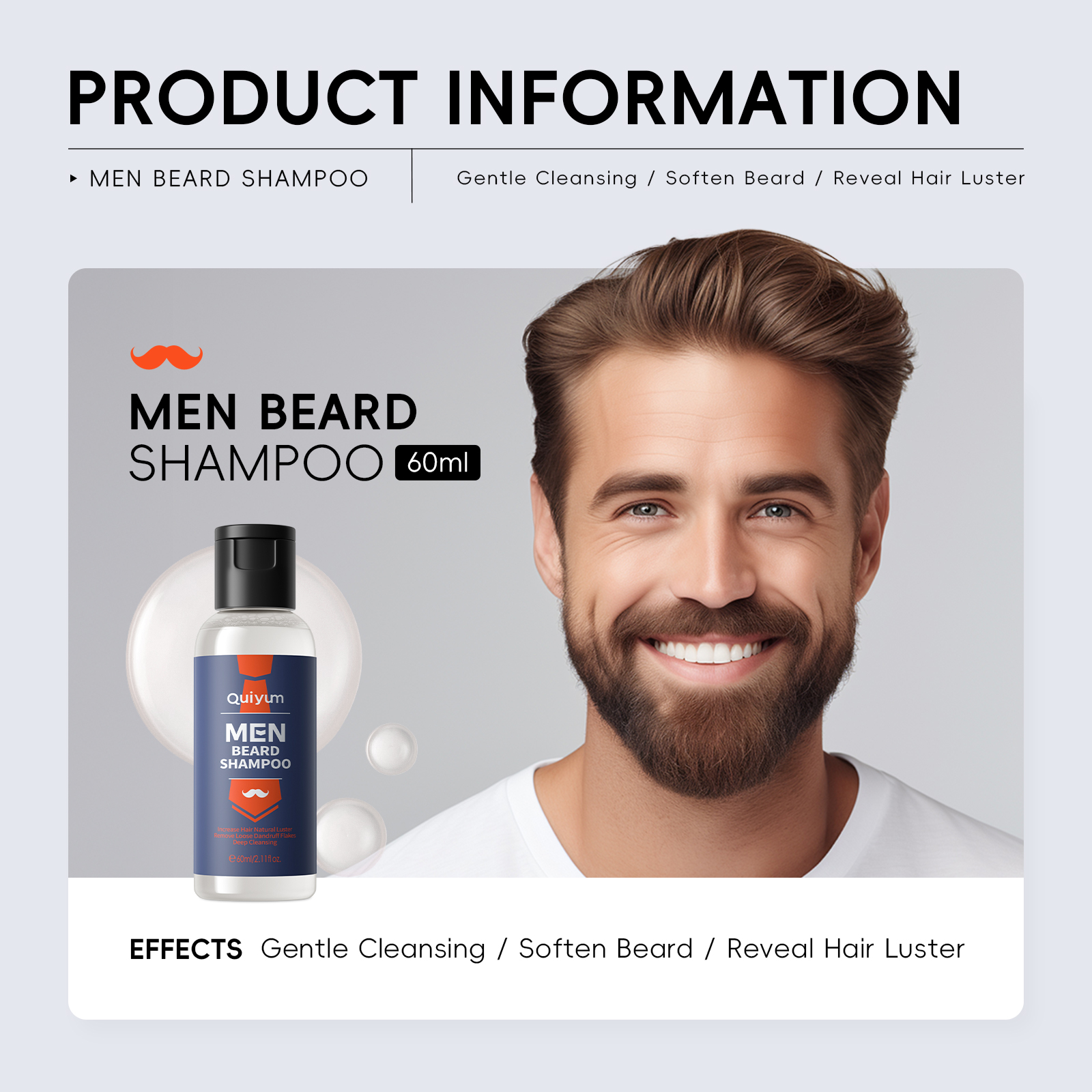 QUIYUM 4Pcs Men Beard & Facial - Men'S Grooming Oil recension och pris