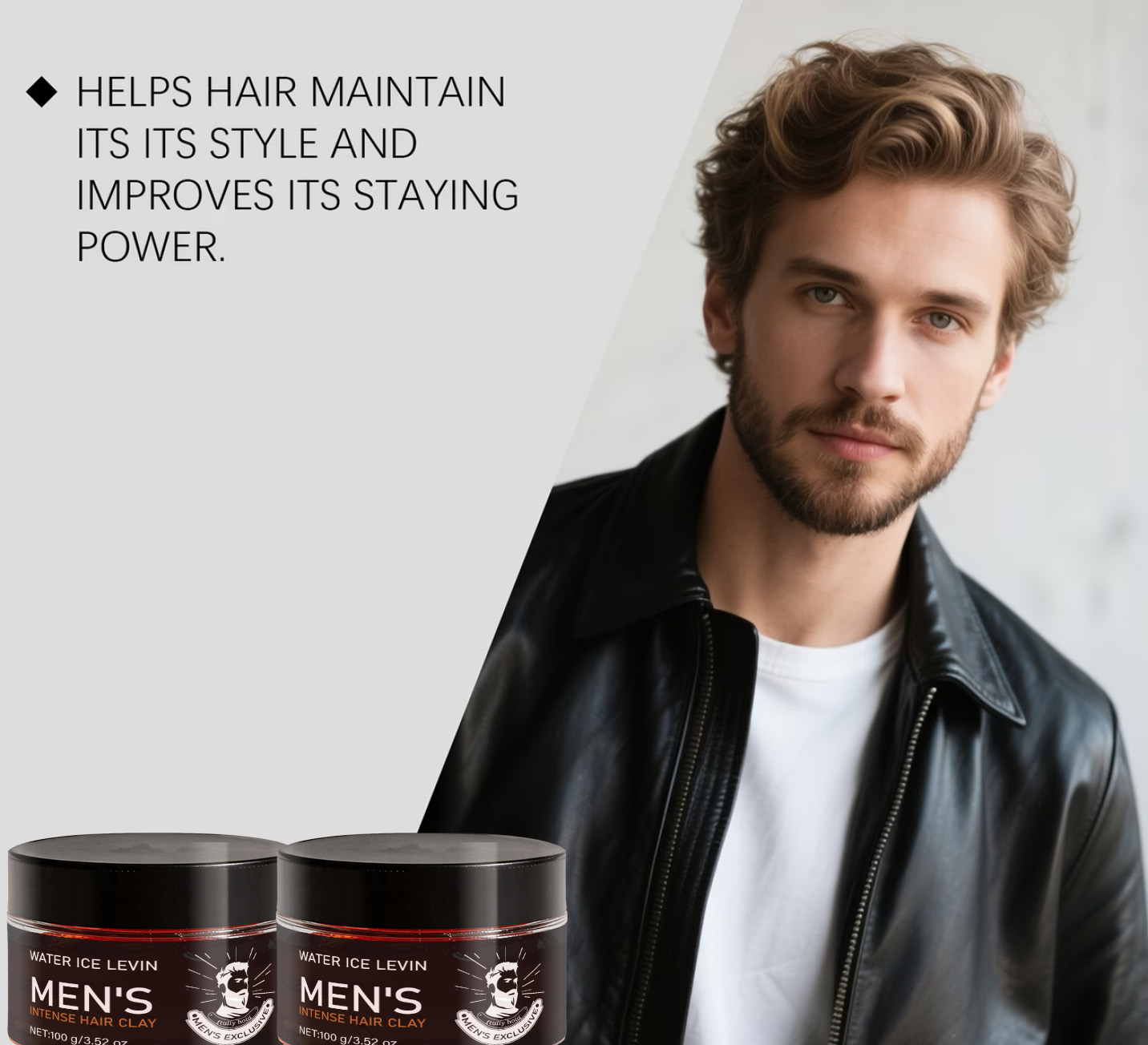 Men's Firm Hold Hair Clay with - Pomade Hair Clay recension och pris