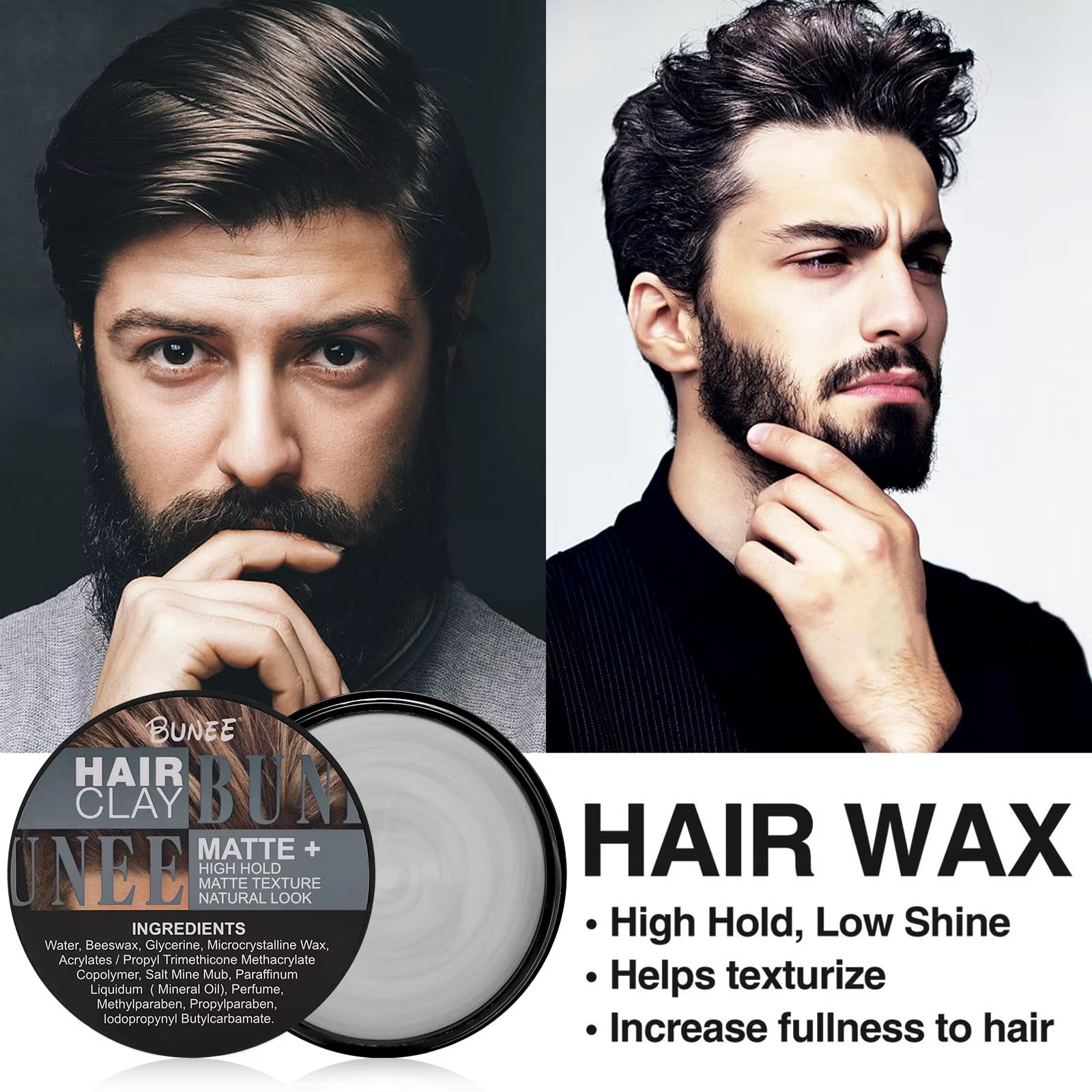 Matte Finish Hair Paste for Me - Pomade Hair Clay recension och pris
