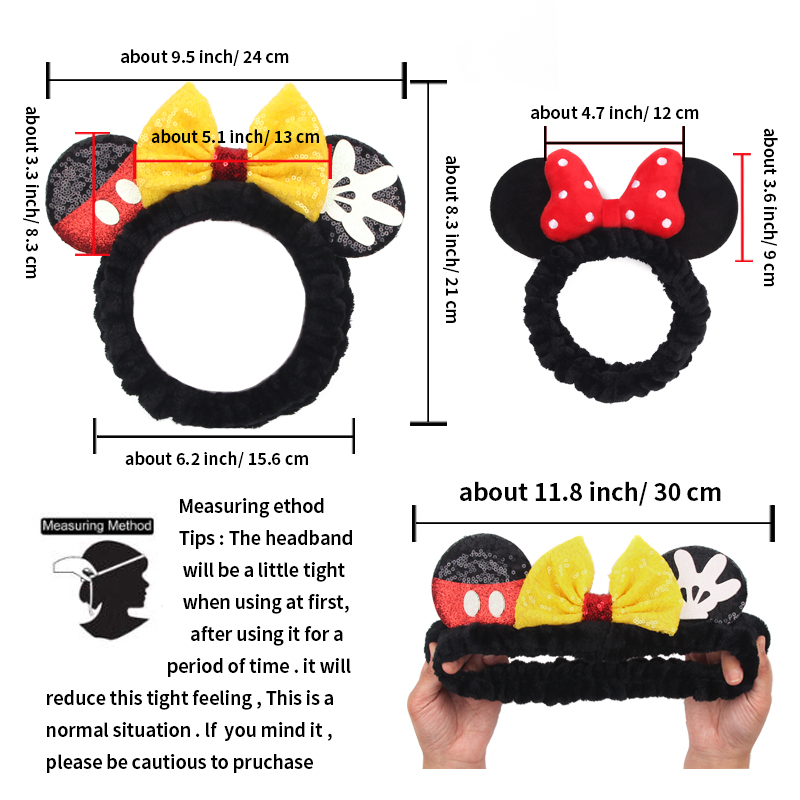 NEW Mouse Ears Wash Face Headb - Face Wash Mens recension och pris