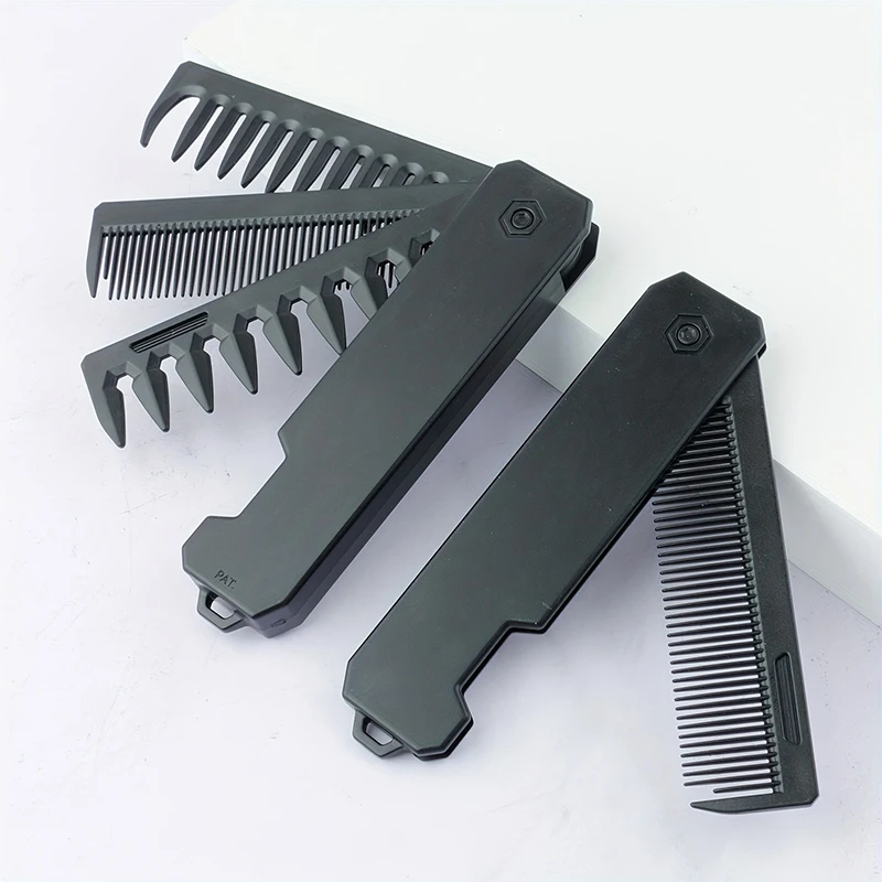 3-in-1 Folding Beard Comb for  - Mens Grooming Box recension och pris