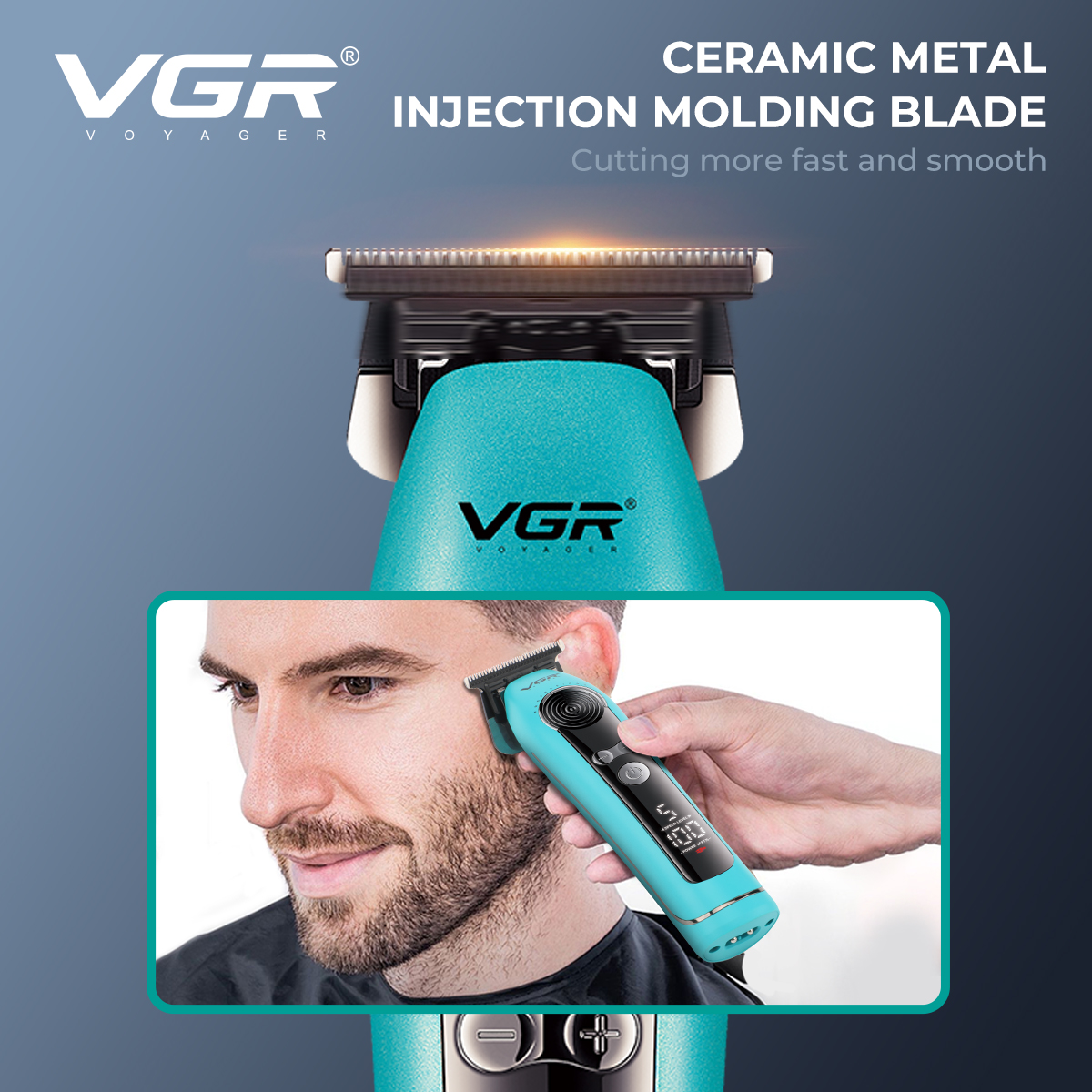 VGR electric hair clipper with - Men'S Grooming Oil recension och pris