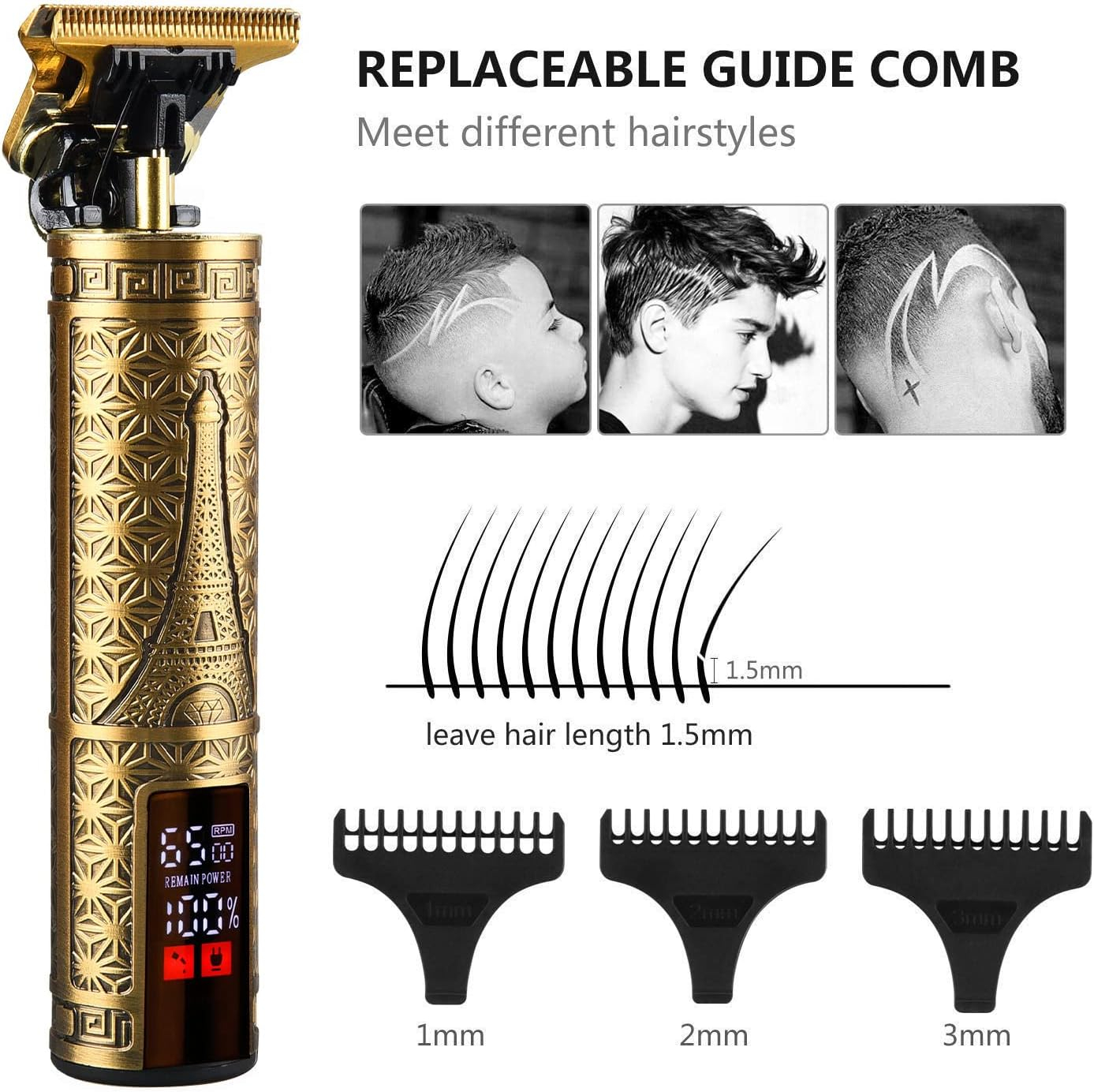 Professional Hair Trimmer for  - Men'S Grooming Barbershop recension och pris