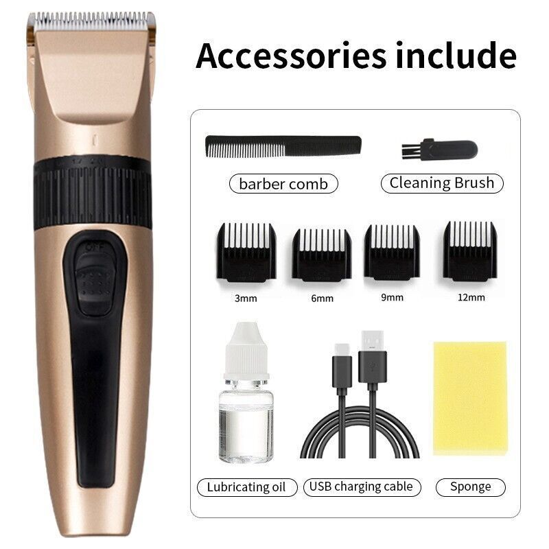 Professional Cordless Hair Cli - Grooming Men'S Hair recension och pris