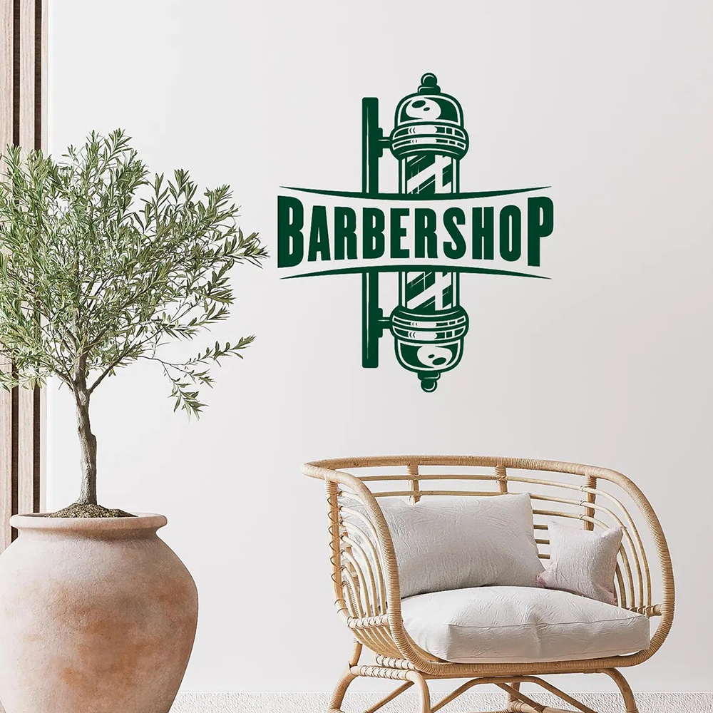 Barbershop Sign Vinyl Wall Dec - Men'S Grooming Barbershop recension och pris