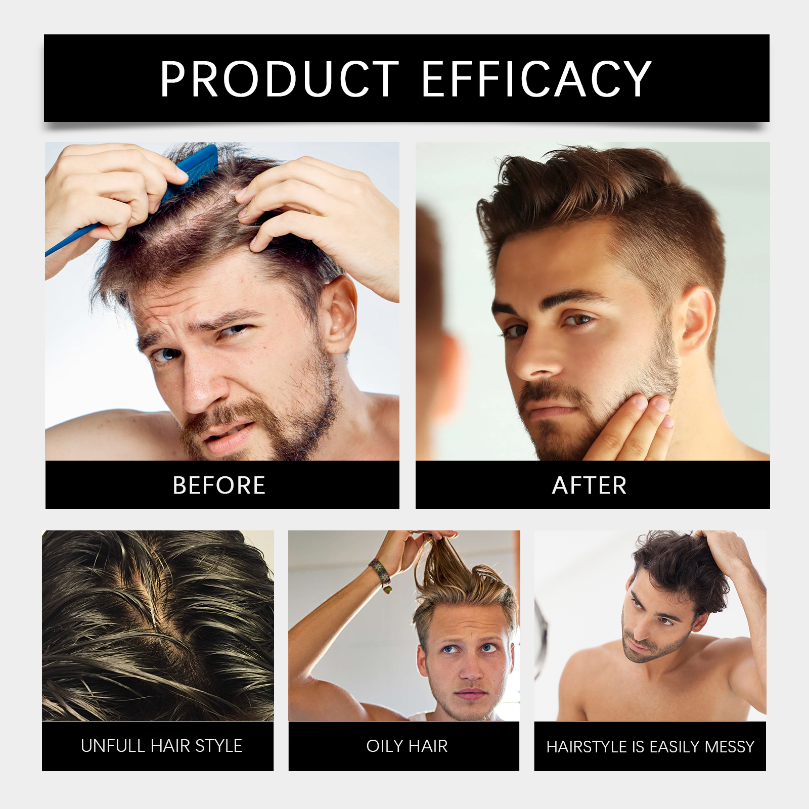Men Hair Clay 100g Matte Finis - Pomade Hair Clay recension och pris