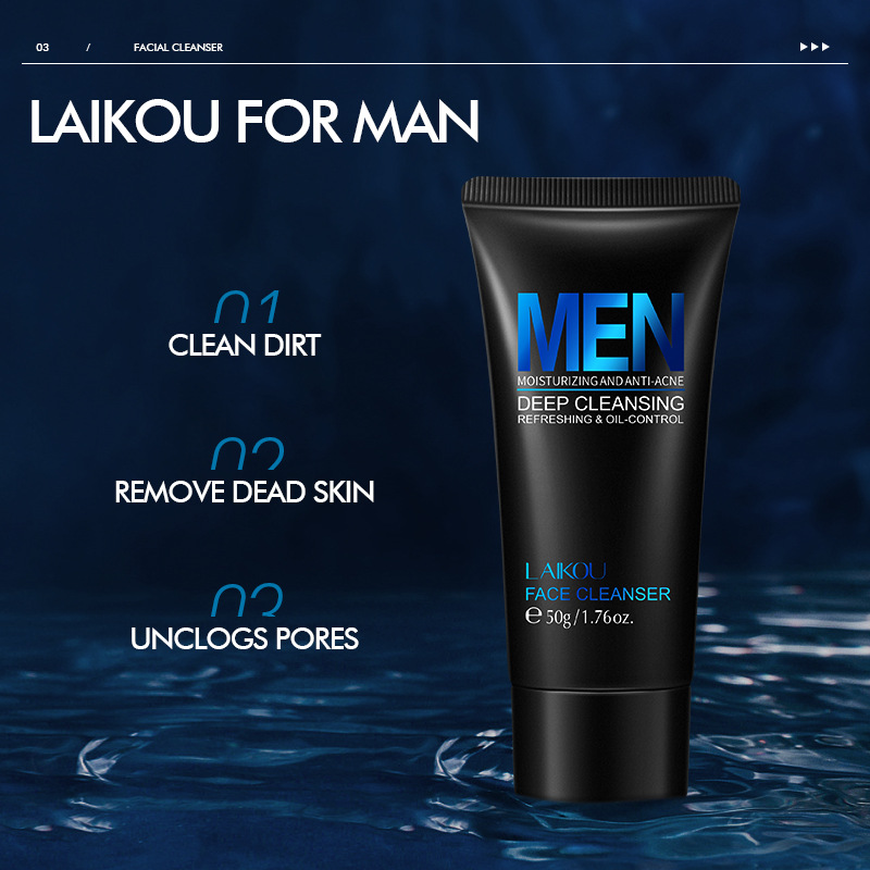 LAIKOU Men Facial Cleanser Fac - Face Wash Mens recension och pris