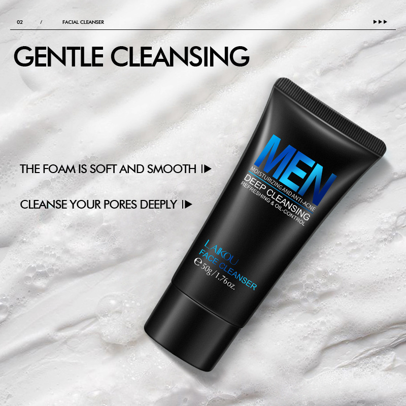LAIKOU Men Facial Cleanser Fac - Face Wash Mens recension och pris