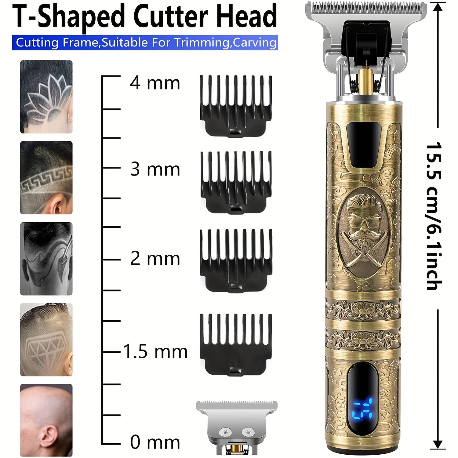 Electric Hair Clipper With LCD - Men'S Grooming Oil recension och pris