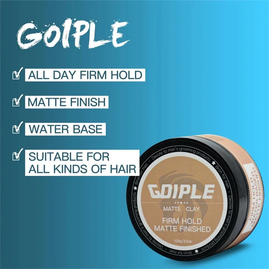 GOIPLE All-Day Strong Hold Mat - Pomade Hair Clay recension och pris