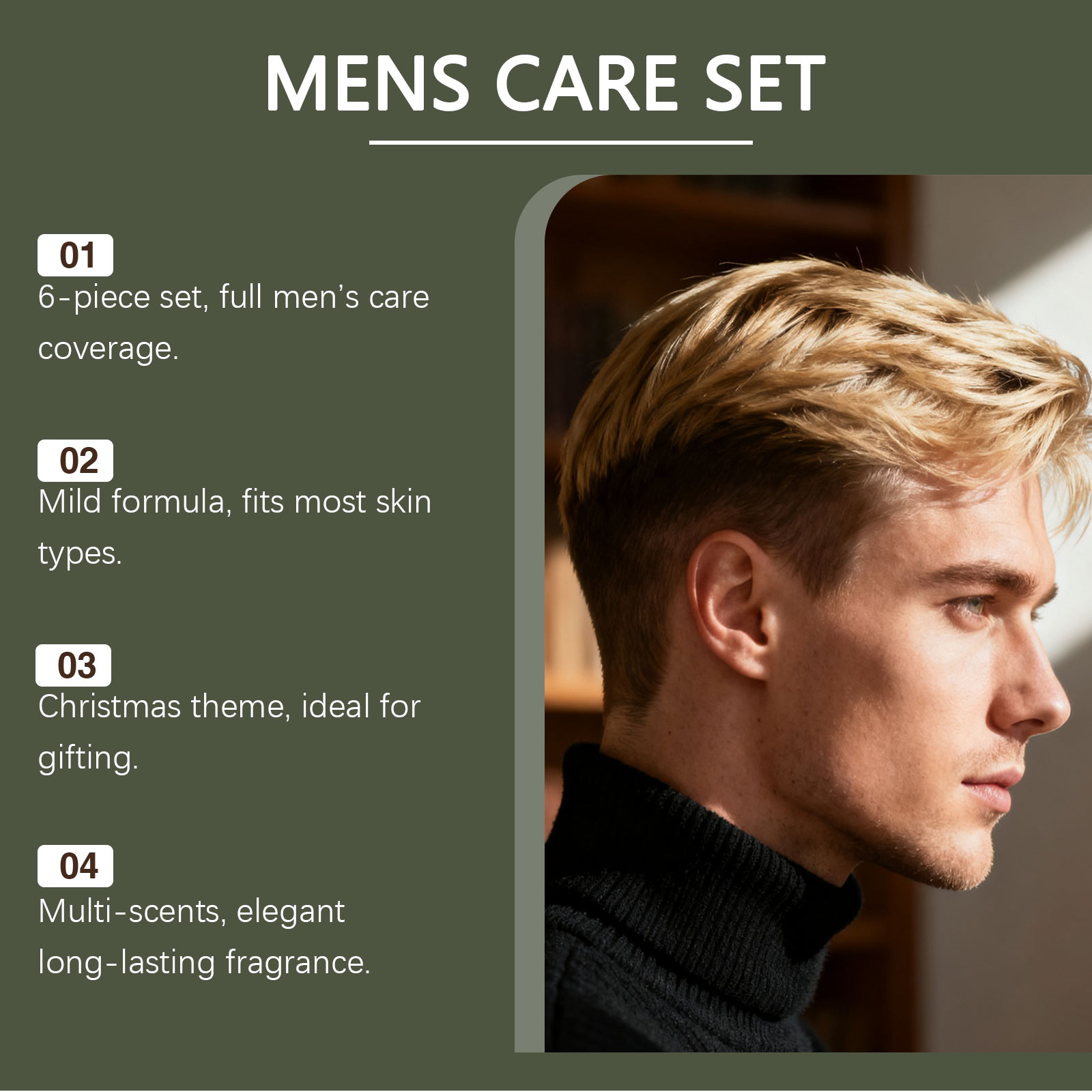 Men's Personal Care Set Beard  - Face Wash Mens recension och pris