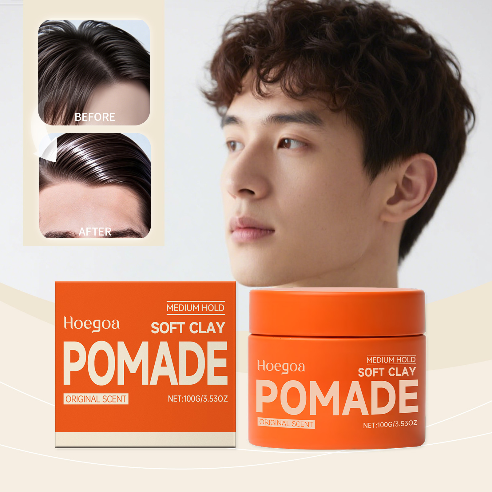 Original Hair Wax Long-Lasting - Pomade Hair Clay recension och pris