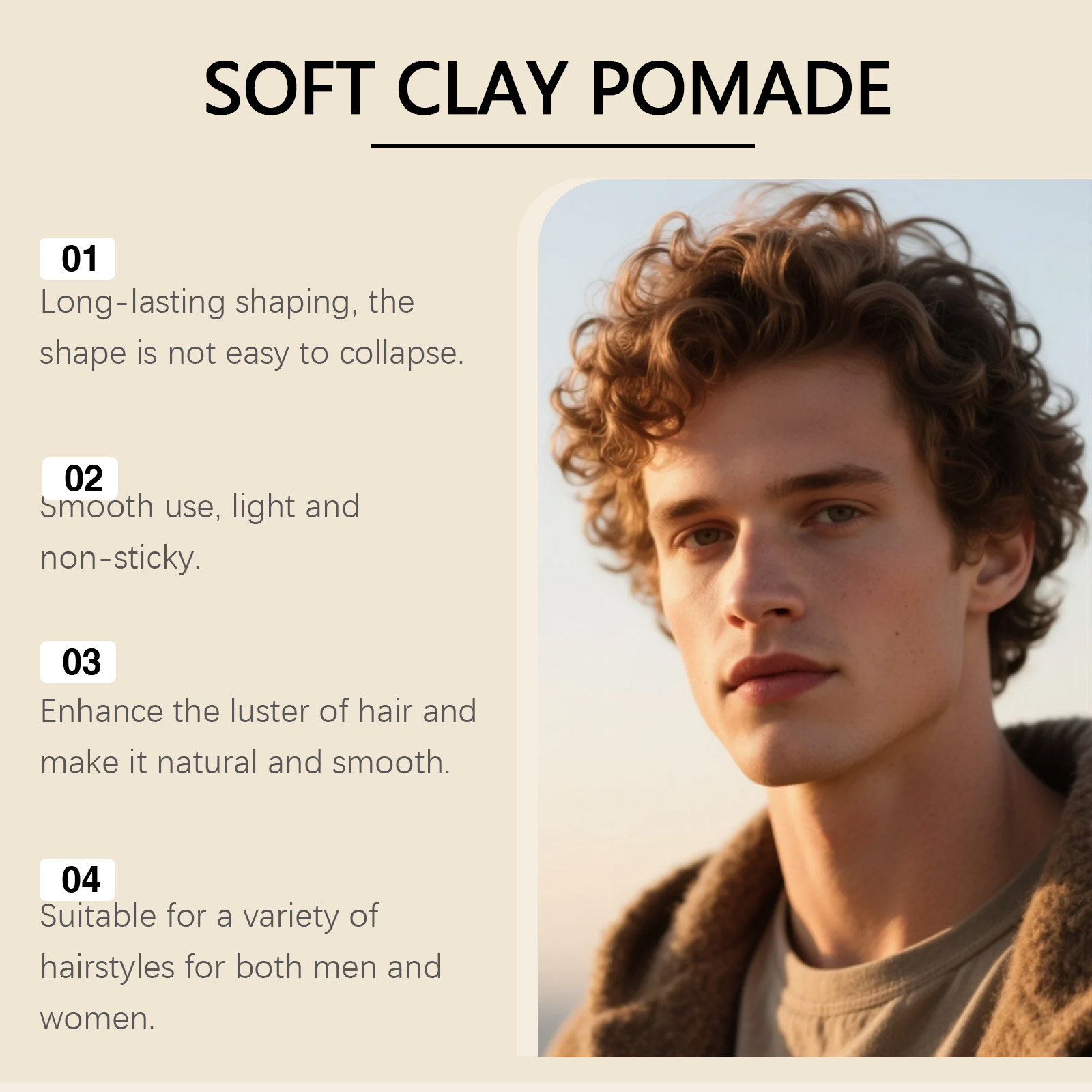 Original Hair Wax Long-Lasting - Pomade Hair Clay recension och pris