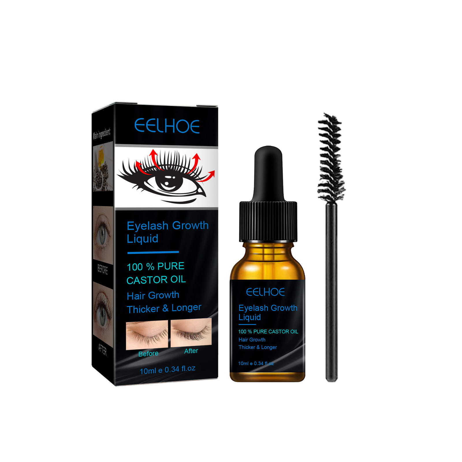 Castor Oil Eyelash Growth Seru - Men'S Grooming Oil recension och pris