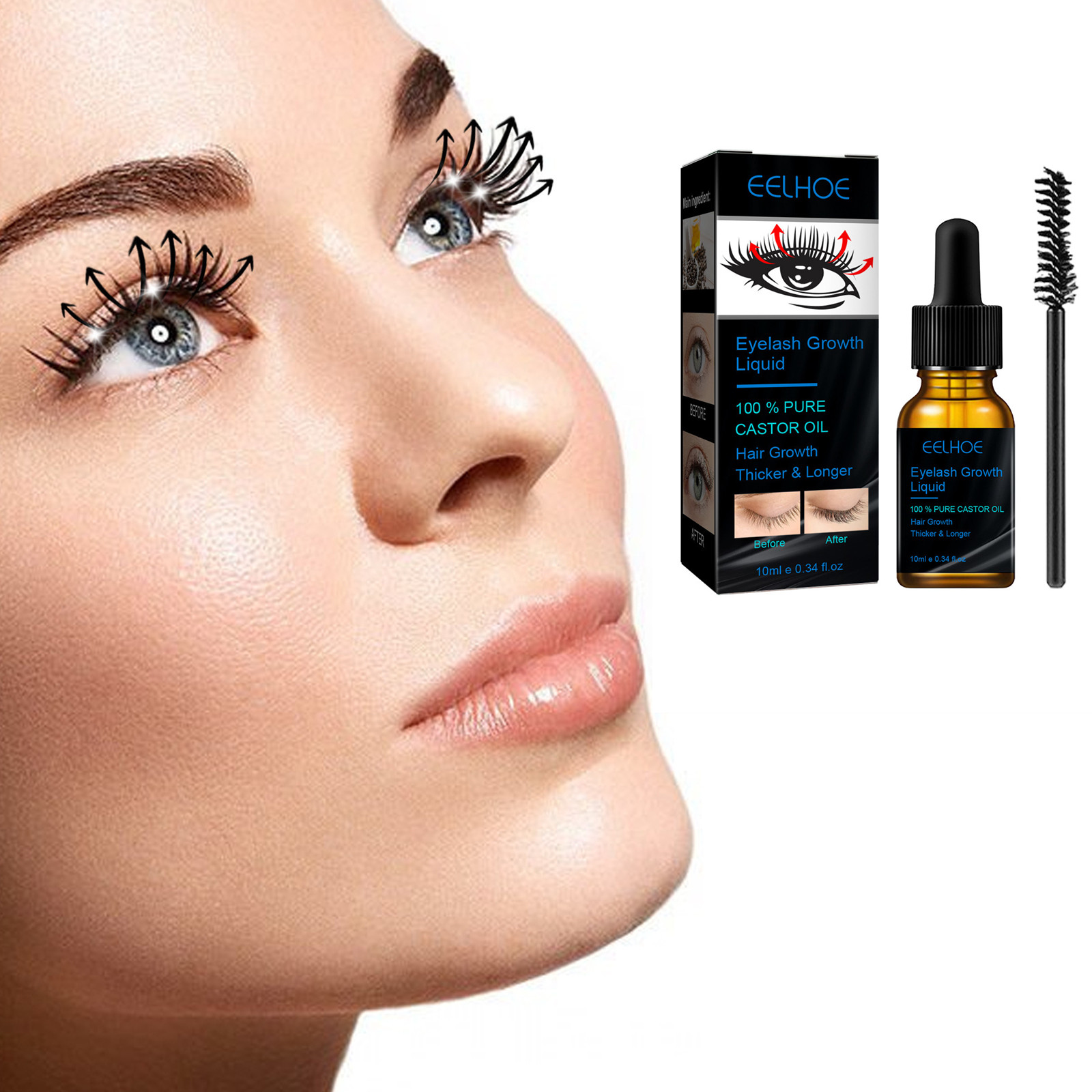 Castor Oil Eyelash Growth Seru - Men'S Grooming Oil recension och pris