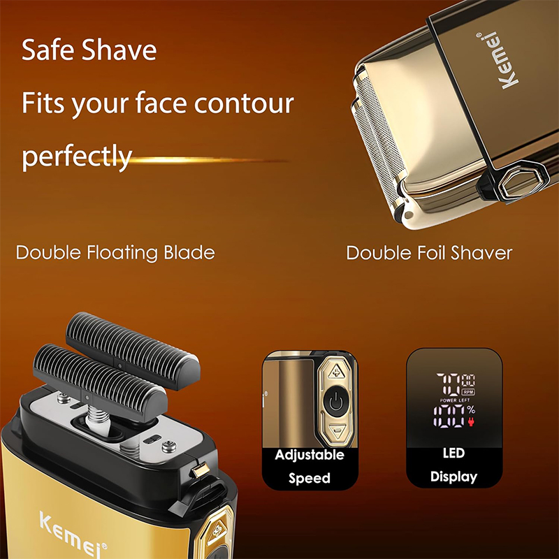 Kemei KM-TX10 T9 Hair Trimmer  - Mens Grooming Box recension och pris