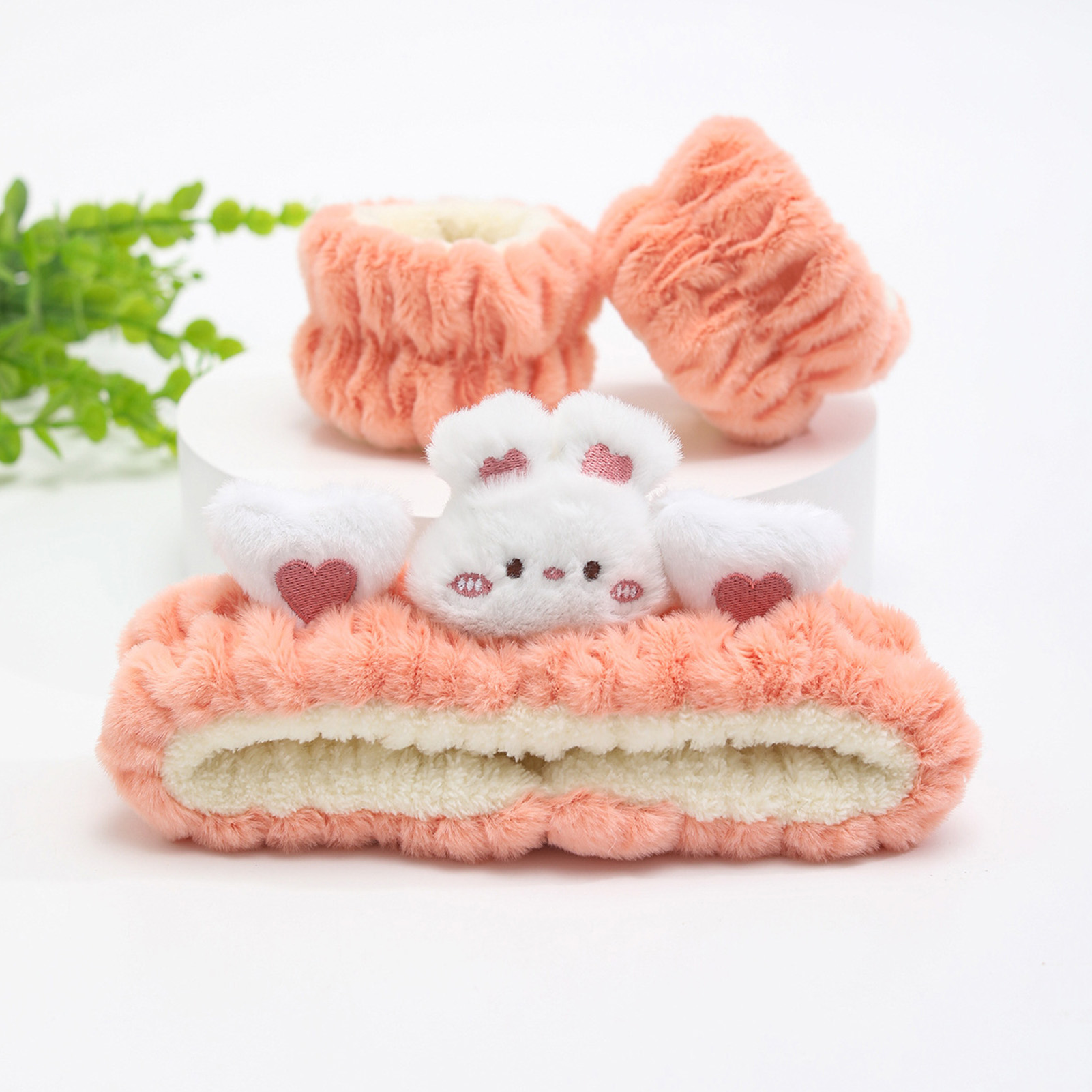 Plush Bear Decor Headband Wris - Face Wash Mens recension och pris