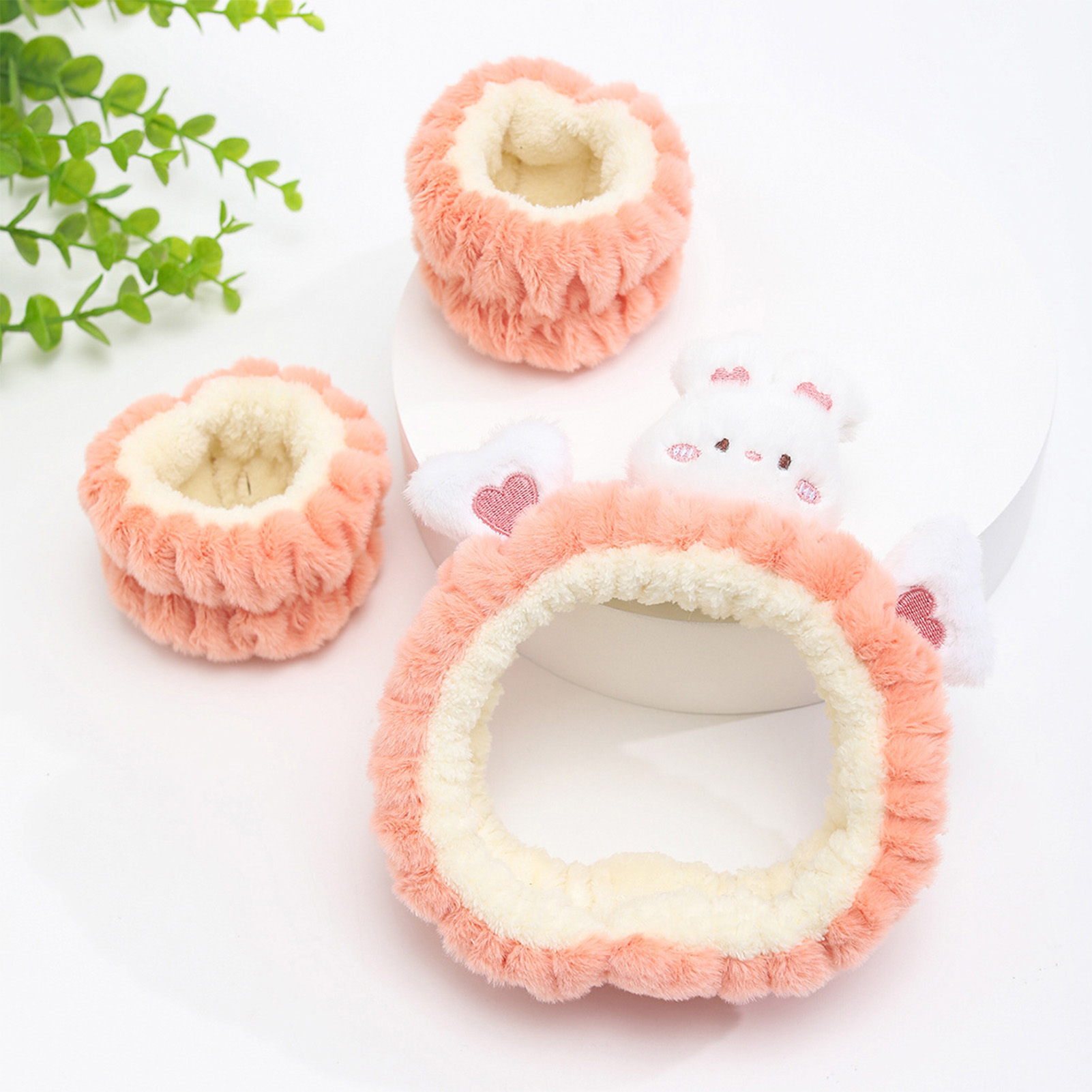 Plush Bear Decor Headband Wris - Face Wash Mens recension och pris