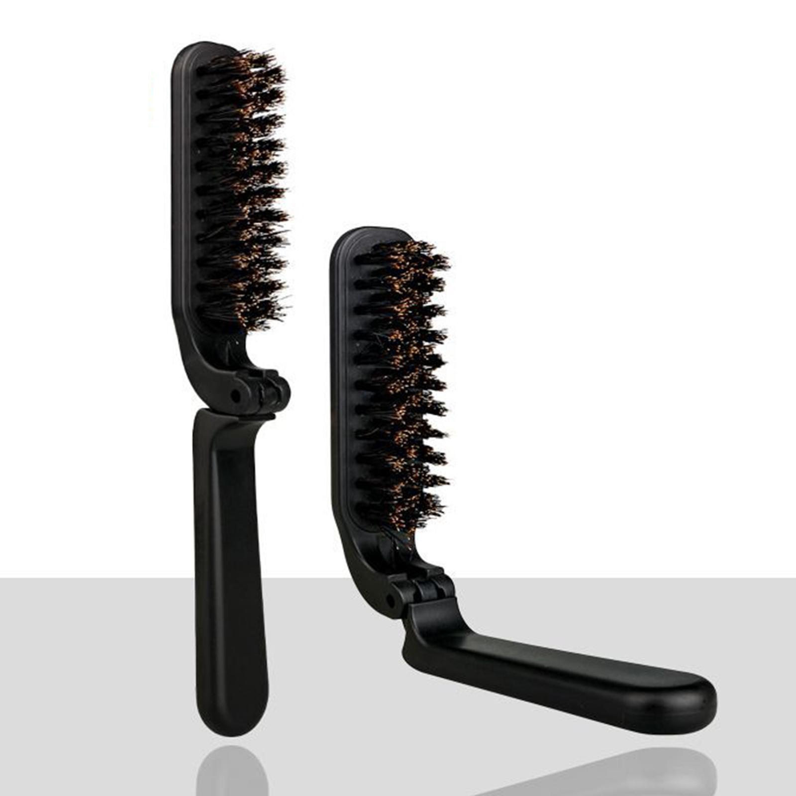 Black Stylish Beard Brush Fold - Men'S Grooming Barbershop recension och pris