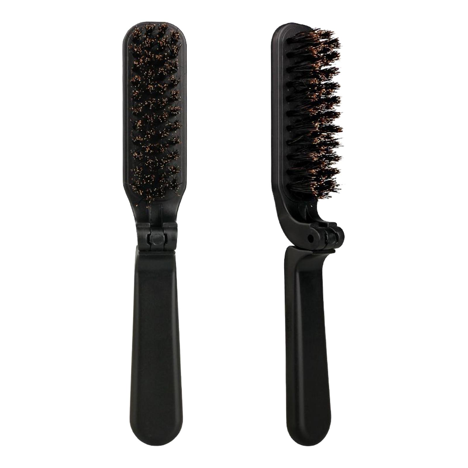 Black Stylish Beard Brush Fold - Men'S Grooming Barbershop recension och pris