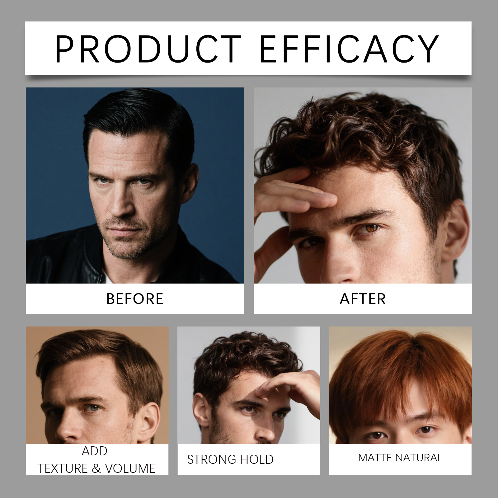 Men Matte Shaped Clay Hair Sty - Pomade Hair Clay recension och pris