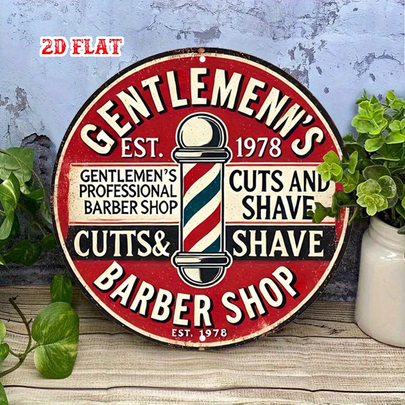 Classic Barbershop 2D Flat Rou - Men'S Grooming Barbershop recension och pris
